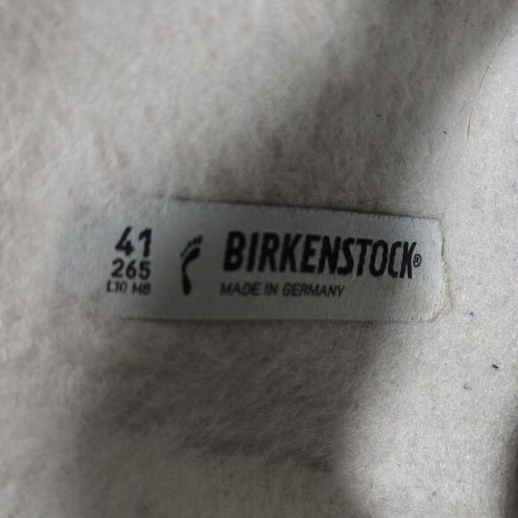 BIRKENSTOCK Arizona Rivet EU41 US L10/M8 Gray Wool Flat Slide Sandals Shoes - Picture 14 of 14